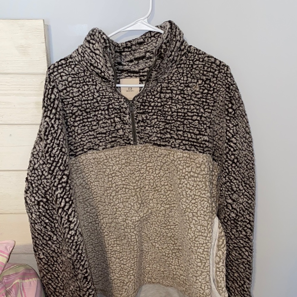 fuzzy sweatshirt